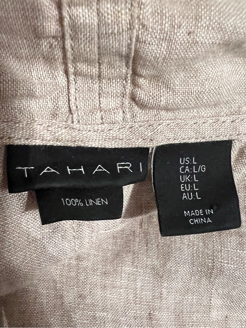 Tahari Long Linen Vest - Picture 5 of 11